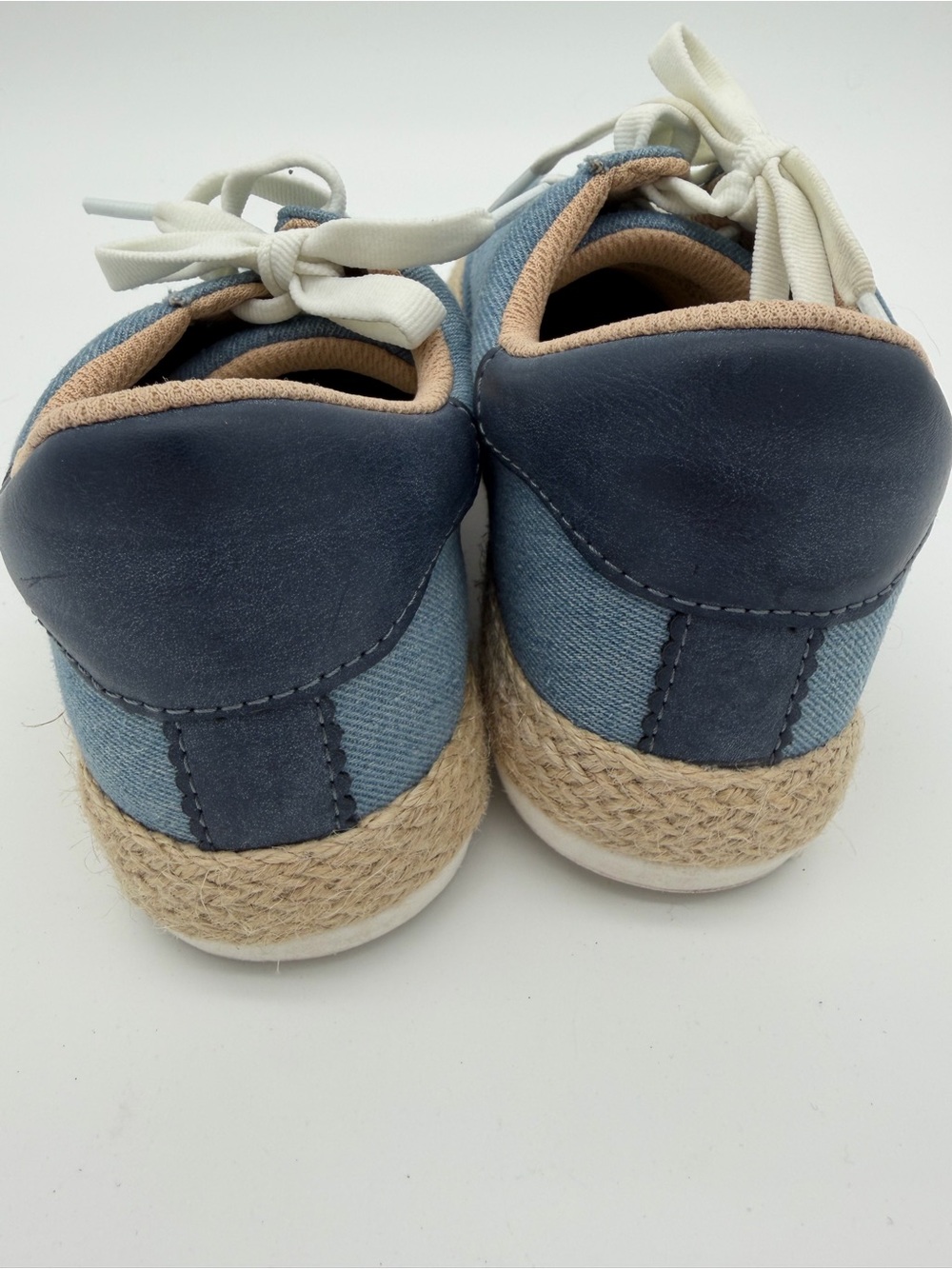 Casual Blue Canvas Women’s Sneakers with Rope-Wrap Sole size 8 - Picture 3 of 8